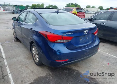 2015 Hyundai Elantra Se from USA, damaged, VIN 5NPDH4AE2FH571187